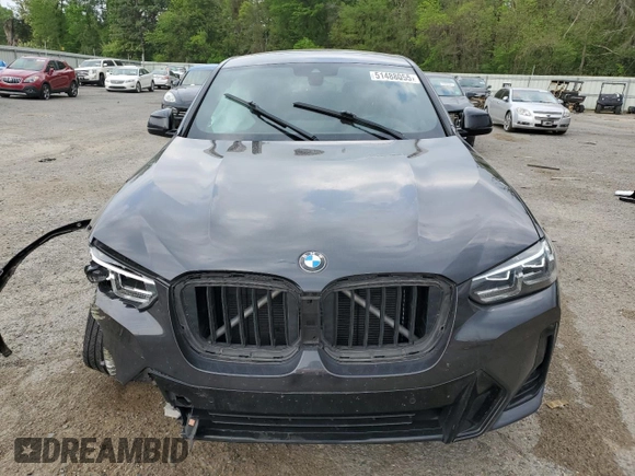 2022 BMW X4 xDrive30i z VIN 5UX33DT02N9J01520, wystawiony jako Copart lot #51488055 z przebiegiem Nie podano mil oraz Szkoda całkowita • Salvage title. Historia ofert i sprzedaży dostępna na DreamBid. Obrazek 5.