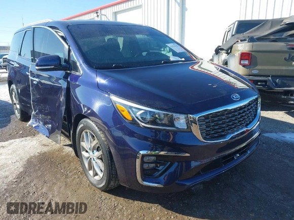 2020 Kia Sedona EX with VIN KNDMC5C18L6615178, listed as a IAAI auction lot 41618042 with 42,283 mi miles. Bid and sale history available at carsss.com. Image 1.
