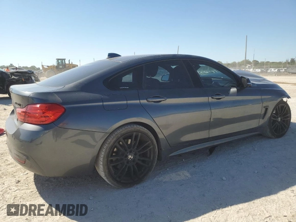 2017 BMW 4 Series 430i with VIN WBA4F7C51HG437778, listed as a Copart auction lot 48673745 with 110,531 mi miles and Salvage Title. Bid and sale history available at carsss.com. Image 3.