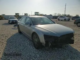 2012 Audi A8 with VIN WAURVAFD4CN023004, listed as a Copart auction lot 50181715 with 121,590 mi miles and Salvage title. Bid and sale history available at DreamBid. Image 11.