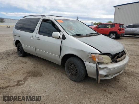 2002 Toyota Sienna LE with VIN 4T3ZF13C62U441843, listed as a Copart auction lot 57084835 with 370,487 mi miles and Clean Title. Bid and sale history available at DreamBid. Image 4.