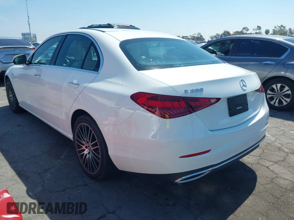2023 Mercedes-Benz C 300 with VIN W1KAF4GB0PR084611, listed as a IAAI auction lot 41842086 with 24,562 mi miles and . Bid and sale history available at DreamBid. Image 3.
