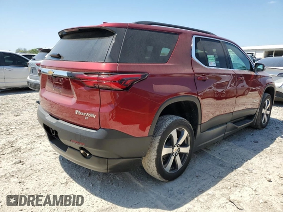 2022 Chevrolet Traverse LT Leather with VIN 1GNERHKWXNJ112857, listed as a Copart auction lot 50095814 with 25,105 mi miles. Bid and sale history available at carsss.com. Image 3.