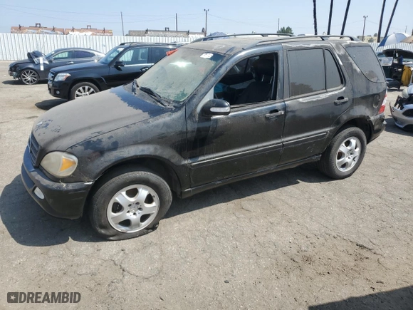 2002 Mercedes-Benz M-Class with VIN 4JGAB54E32A338132, listed as a Copart auction lot 67854164 with 0 mi miles and Salvage Title. Bid and sale history available at carsss.com. Image 1.