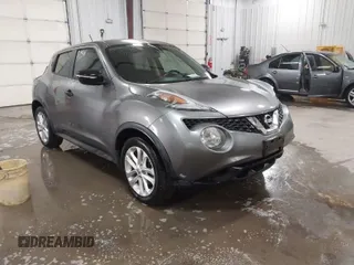 2015 Nissan Juke S with VIN JN8AF5MR6FT506551, listed as a IAAI auction lot 41387700 with 110,041 mi miles. Bid and sale history available at carsss.com. Image 1.