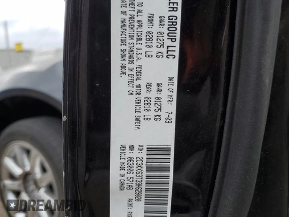 2009 Chrysler 300 z VIN 2C3KK63T39H629020, wystawiony jako Copart lot #65266734 z przebiegiem 175 591 mil mil oraz Szkoda całkowita • Salvage title. Historia ofert i sprzedaży dostępna na DreamBid. Obrazek 12.