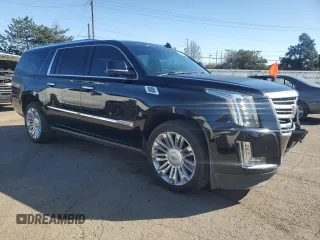 2015 Cadillac Escalade ESV Platinum z VIN 1GYS4UKJ7FR606162, wystawiony jako Copart lot #49666795 z przebiegiem 252 419 mil mil oraz Szkoda całkowita • Salvage title. Historia ofert i sprzedaży dostępna na DreamBid. Obrazek 4.
