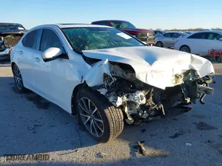 2015 Acura TLX V6 Tech with VIN 19UUB2F51FA020661, listed as a IAAI auction lot 41199676 with 109,753 mi miles. Bid and sale history available at carsss.com. Image 1.