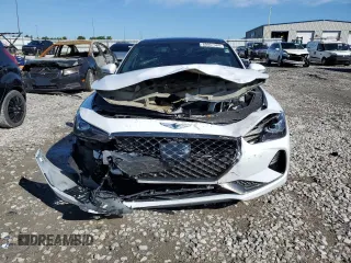 2019 Genesis G70 2.0T Advanced with VIN KMTG44LA1KU024612, listed as a Copart auction lot 60957484 with 78,019 mi miles and Salvage Title. Bid and sale history available at carsss.com. Image 5.
