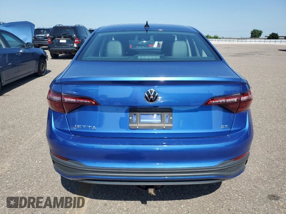2022 Volkswagen Jetta SE with VIN 3VW7M7BU4NM023035, listed as a Copart auction lot 62234935 with 23,435 mi miles and Salvage title. Bid and sale history available at DreamBid. Image 6.