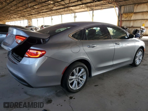 2016 Chrysler 200 LX with VIN 1C3CCCFBXGN186629, listed as a Copart auction lot 47370105 with 119,205 mi miles and Salvage Title. Bid and sale history available at carsss.com. Image 3.