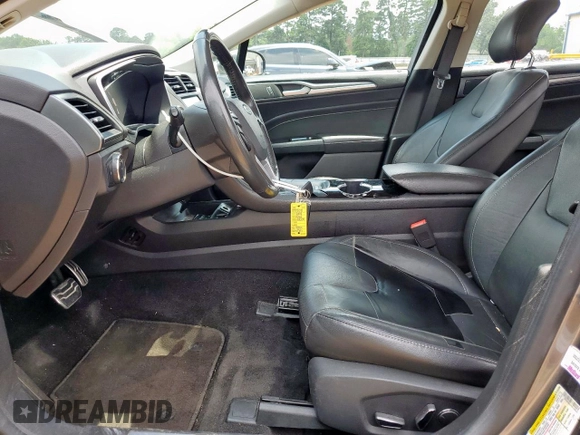2014 Ford Fusion Titanium Hybrid with VIN 3FA6P0RU2ER158302, listed as a Copart auction lot 59049995 with 108,571 mi miles and Salvage title. Bid and sale history available at DreamBid. Image 7.