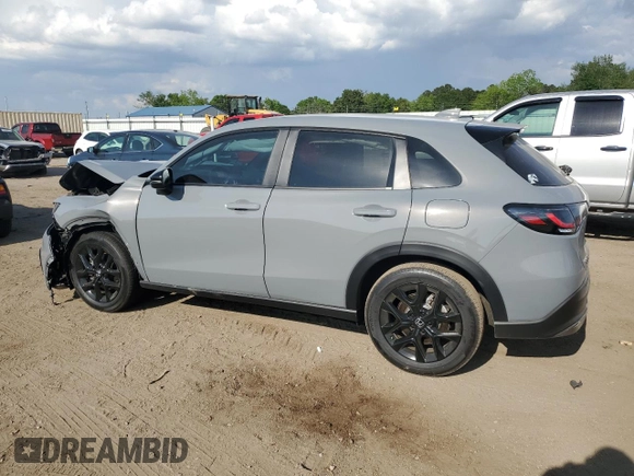 2024 Honda HR-V Sport with VIN 3CZRZ1H58RM752309, listed as a Copart auction lot 54977025 with 6,821 mi miles and Salvage title. Bid and sale history available at DreamBid. Image 2.