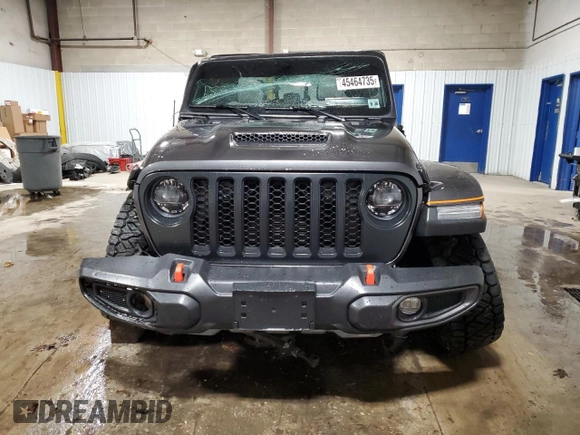 2023 Jeep Gladiator Mojave with VIN 1C6JJTEG4PL575386, listed as a Copart auction lot 45464735 with 17,572 mi miles and Salvage title. Bid and sale history available at DreamBid. Image 5.