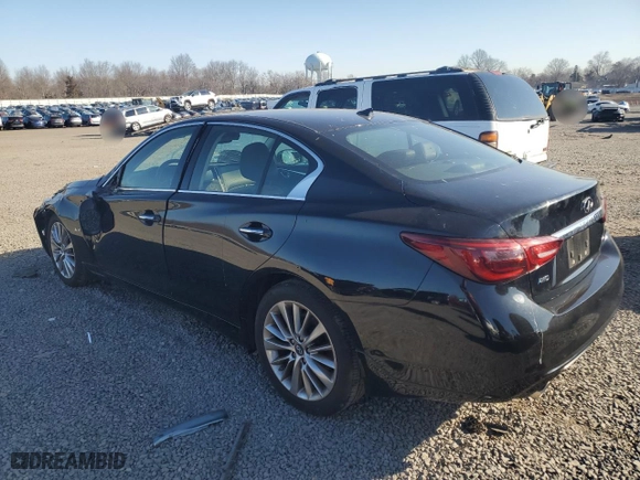 2018 Infiniti Q50 3.0t SPORT with VIN JN1EV7AR3JM437307, listed as a Copart auction lot 48742225 with 36,212 mi miles and Salvage Title. Bid and sale history available at carsss.com. Image 2.