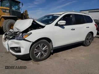 2017 Nissan Pathfinder SV z VIN 5N1DR2MN6HC647355, wystawiony jako Copart lot #47832895 z przebiegiem Nie podano mil oraz Szkody całkowita. Historia ofert i sprzedaży dostępna na DreamBid. Obrazek 1.