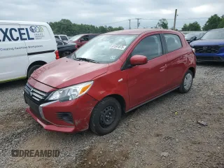 2023 Mitsubishi Mirage ES with VIN ML32AUHJ7PH004832, listed as a Copart auction lot 61591875 with 21,436 mi miles and Salvage title. Bid and sale history available at DreamBid. Image 1.