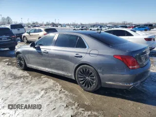 2017 Genesis G90 5.0L Ultimate with VIN KMHG54JH0HU023614, listed as a Copart auction lot 46074205 with 83,591 mi miles and Salvage Title. Bid and sale history available at carsss.com. Image 2.