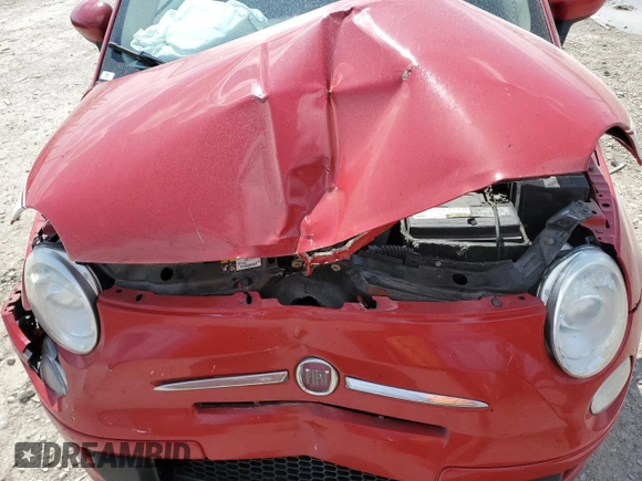 2013 FIAT 500 Pop with VIN 3C3CFFAR8DT574306, listed as a Copart auction lot 52794095 with 75,312 mi miles and Salvage Title. Bid and sale history available at carsss.com. Image 14.