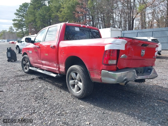 2017 Ram 1500 Big Horn with VIN 1C6RR7LM9HS878313, listed as a IAAI auction lot 41742527 with 122,695 mi miles. Bid and sale history available at carsss.com. Image 3.