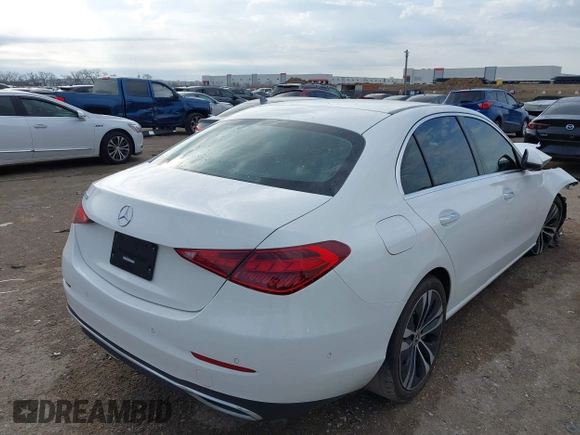2022 Mercedes-Benz C 300 with VIN W1KAF4GB1NR061514, listed as a IAAI auction lot 41887174 with 32,732 mi miles and . Bid and sale history available at DreamBid. Image 4.