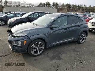 2018 Hyundai Kona Limited with VIN KM8K33A54JU088164, listed as a Copart auction lot 47449735 with 55,126 mi miles and Salvage Title. Bid and sale history available at carsss.com. Image 1.