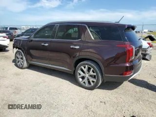 2020 Hyundai Palisade SEL z VIN KM8R34HE6LU073176, wystawiony jako Copart lot #55342774 z przebiegiem 59 338 mil mil oraz Szkoda całkowita • Salvage title. Historia ofert i sprzedaży dostępna na DreamBid. Obrazek 2.