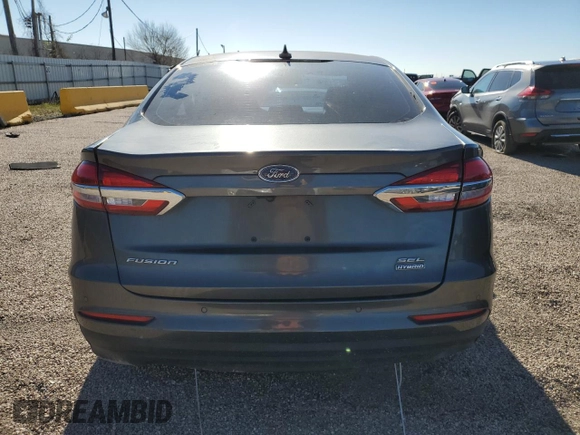 2020 Ford Fusion Hybrid SEL with VIN 3FA6P0MU9LR264105, listed as a Copart auction lot 85105094 with 25,329 mi miles and Salvage Title. Bid and sale history available at carsss.com. Image 6.