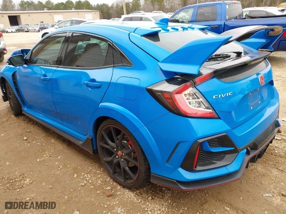 2021 Honda Civic Type R Touring with VIN SHHFK8G72MU201457, listed as a IAAI auction lot 41496526 with NaN miles. Bid and sale history available at carsss.com. Image 3.