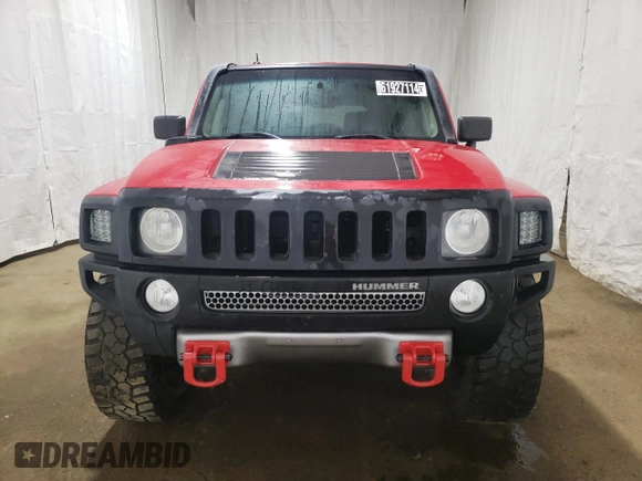2007 Hummer H3 SUV with VIN 5GTDN13E878141547, listed as a Copart auction lot 61927114 with 162,766 mi miles and Clean Title. Bid and sale history available at carsss.com. Image 5.
