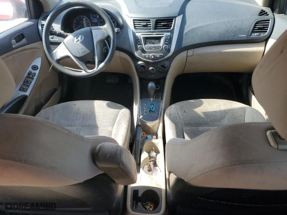 2015 Hyundai Accent GLS with VIN KMHCT4AE0FU925302, listed as a Copart auction lot 53047765 with 106,799 mi miles and Clean Title. Bid and sale history available at carsss.com. Image 8.