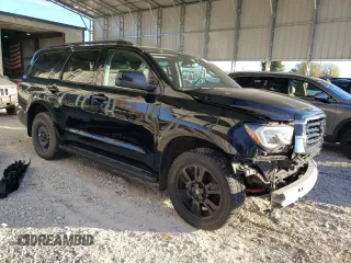 2020 Toyota Sequoia SR5 with VIN 5TDBY5G14LS180176, listed as a Copart auction lot 79800654 with 55,110 mi miles and Salvage Title. Bid and sale history available at carsss.com. Image 4.