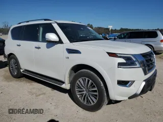 2022 Nissan Armada SV with VIN JN8AY2AD9N9675220, listed as a Copart auction lot 47884005 with 63,800 mi miles and Salvage Title. Bid and sale history available at carsss.com. Image 4.