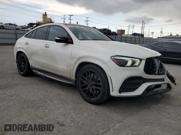 2022 Mercedes-Benz GLE 53 AMG with VIN 4JGFD6BB5NA594422, listed as a Copart auction lot 52008115 with 63,369 mi miles and Salvage title. Bid and sale history available at DreamBid. Image 4.