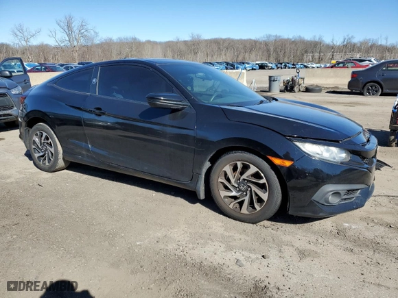 2016 Honda Civic Coupe LX-P with VIN 2HGFC4B02GH309272, listed as a Copart auction lot 48187615 with 102,967 mi miles and Salvage Title. Bid and sale history available at carsss.com. Image 4.