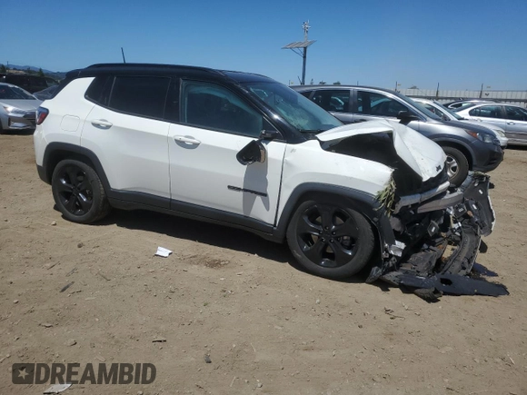 2021 Jeep Compass Latitude with VIN 3C4NJCBB5MT555862, listed as a Copart auction lot 56327265 with 74,842 mi miles and Salvage title. Bid and sale history available at DreamBid. Image 4.