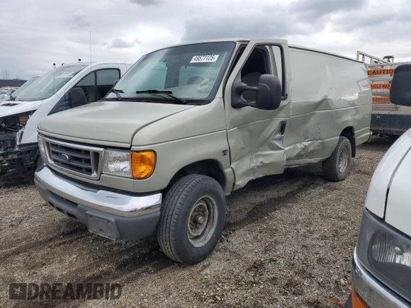 2005 Ford Econoline Cargo Recreational with VIN 1FTSS34P15HB16926, listed as a Copart auction lot 49577125 with Not Provided miles and Salvage Title. Bid and sale history available at carsss.com. Image 1.