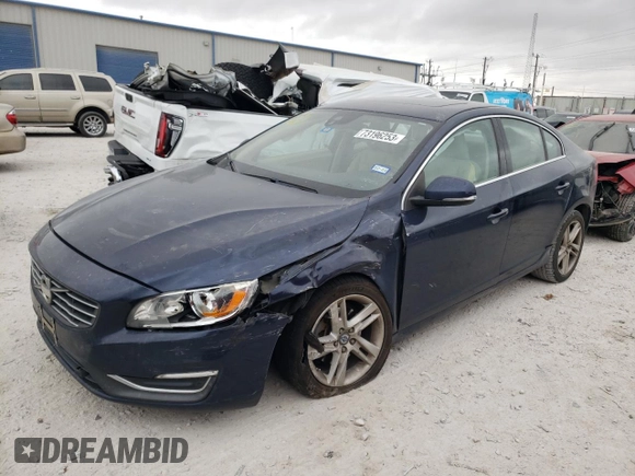 2015 Volvo S60 T5 Drive-E Premier with VIN YV140MFB2F2312247, listed as a Copart auction lot 73196253 with 110,287 mi miles. Bid and sale history available at carsss.com. Image 1.