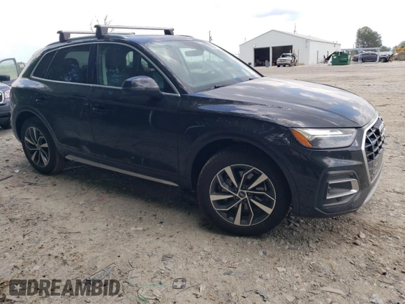 2021 Audi Q5 Premium with VIN WA1AAAFY7M2033344, listed as a Copart auction lot 61964115 with 78,534 mi miles and Salvage title. Bid and sale history available at DreamBid. Image 4.