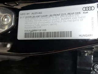2017 Audi A3 Premium z VIN WAUAUGFFXH1051635, wystawiony jako Copart lot #56607485 z przebiegiem 133 659 mil mil oraz Szkody całkowita. Historia ofert i sprzedaży dostępna na DreamBid. Obrazek 12.