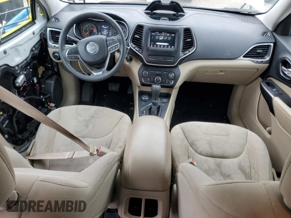 2020 Jeep Cherokee Latitude with VIN 1C4PJMCB7LD651493, listed as a Copart auction lot 45243695 with 80,297 mi miles and Salvage title. Bid and sale history available at DreamBid. Image 8.
