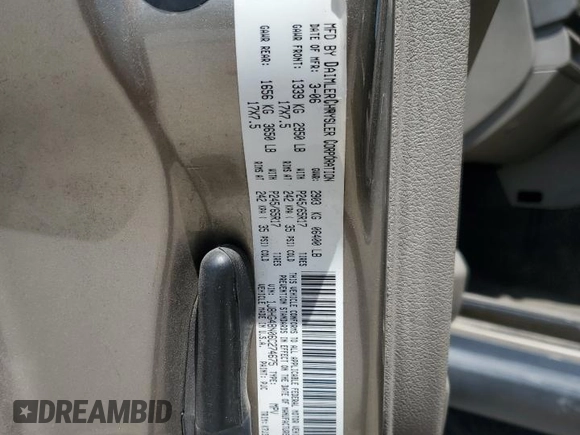 2006 Jeep Commander with VIN 1J8HG48N06C274675, listed as a Copart auction lot 54521835 with 134,587 mi miles and Salvage Title. Bid and sale history available at DreamBid. Image 13.