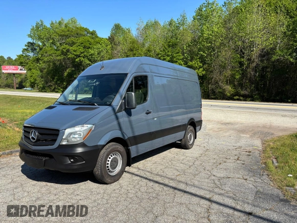 2018 Mercedes-Benz Sprinter Cargo Worker with VIN WD3PE7CD0JP637206, listed as a Copart auction lot 54718435 with 108,285 mi miles and Clean Title. Bid and sale history available at carsss.com. Image 2.