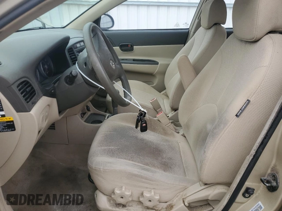 2006 Hyundai Accent GLS with VIN KMHCN46C56U028445, listed as a Copart auction lot 47857585 with 154,388 mi miles and Clean Title. Bid and sale history available at carsss.com. Image 7.