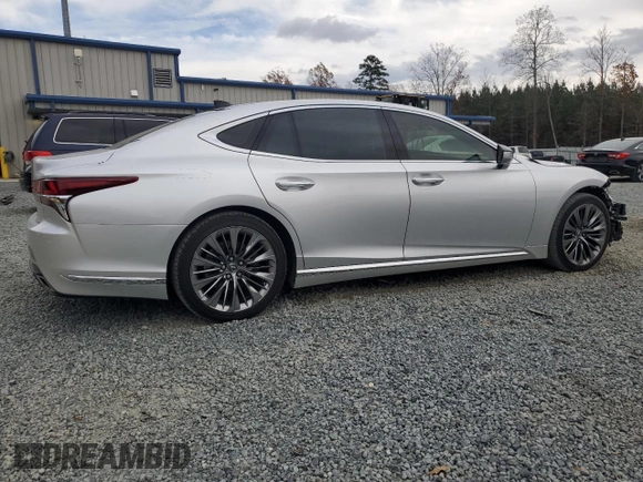 2018 Lexus LS 500 z VIN JTHB5LFFXJ5001540, wystawiony jako Copart lot #82084134 z przebiegiem 58 974 mil mil oraz Szkoda całkowita • Salvage title. Historia ofert i sprzedaży dostępna na DreamBid. Obrazek 3.