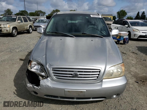 2003 Kia Sedona LX with VIN KNDUP131236474797, listed as a Copart auction lot 50842985 with 190,178 mi miles and Salvage Title. Bid and sale history available at carsss.com. Image 5.