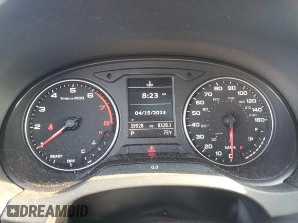 2016 Audi A3 1.8T Premium with VIN WAUA7GFF9G1112124, listed as a Copart auction lot 48717703 with 39,928 mi miles. Bid and sale history available at carsss.com. Image 9.