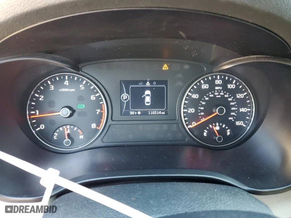 2017 Kia Optima LX with VIN 5XXGT4L36HG124285, listed as a Copart auction lot 46274395 with 116,514 mi miles and Salvage Title. Bid and sale history available at carsss.com. Image 9.