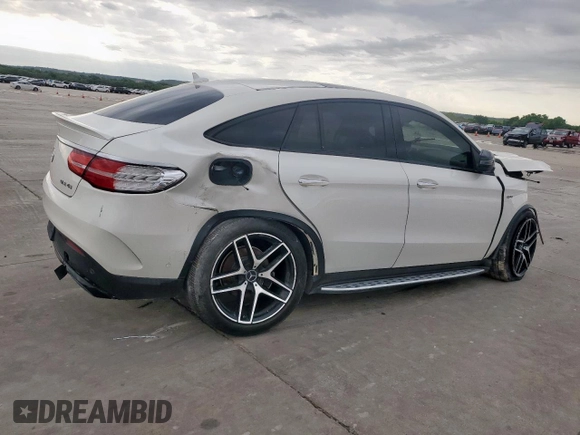 2018 Mercedes-Benz GLE 43 AMG with VIN 4JGED6EB5JA103350, listed as a Copart auction lot 54871125 with 145,149 mi miles and Salvage title. Bid and sale history available at DreamBid. Image 3.