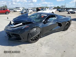 2023 Chevrolet Corvette 1LT with VIN 1G1YA2D49P5112486, listed as a Copart auction lot 44002205 with 16,835 mi miles and Salvage Title. Bid and sale history available at carsss.com. Image 1.